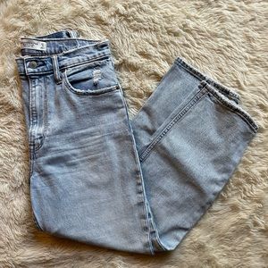 Abercrombie ankle high rise jeans